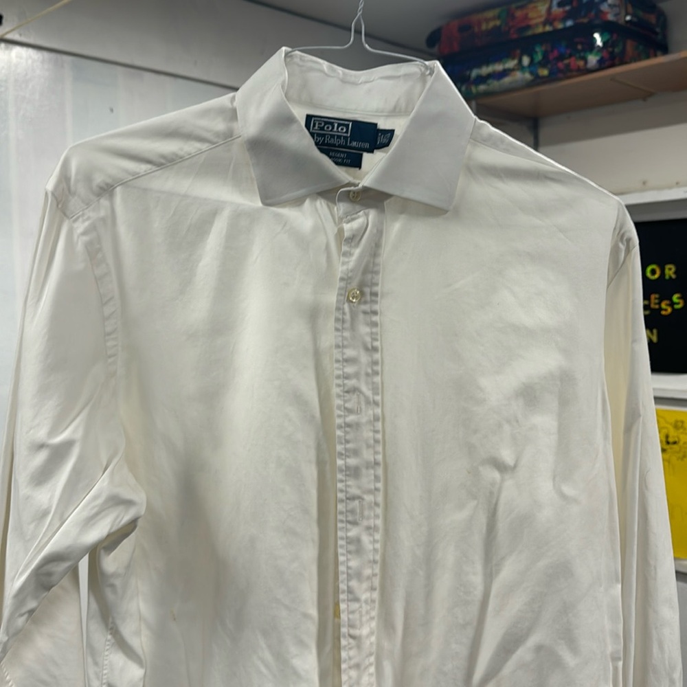 Ralph Lauren Regent Classic  Fit Button Down White Size 16.5